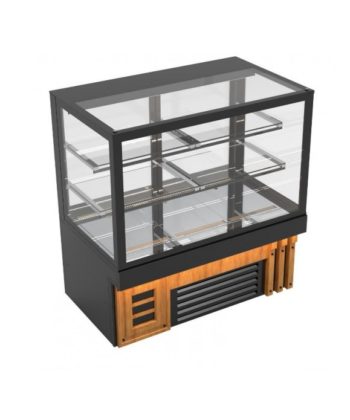 Réalisation Stockresto Bois Maroc - Meuble - Exposition - Etagère - Vitrine - 16-Vitrine Présentoir Boulangerie Pâtisserie