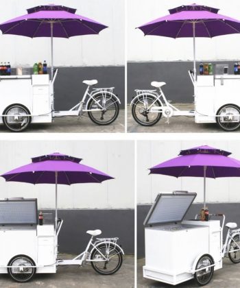 Réalisation Stockresto Caravan Maroc - Café - Snack - Crêpière - Street Food - 30-La crème glacée vélo