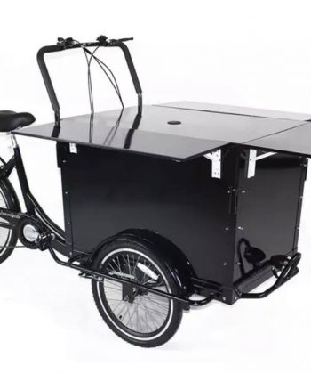 Réalisation Stockresto Caravan Maroc - Café - Snack - Crêpière - Street Food - 55-Réalisation Tricycle Commercial motorisé à 3 roues